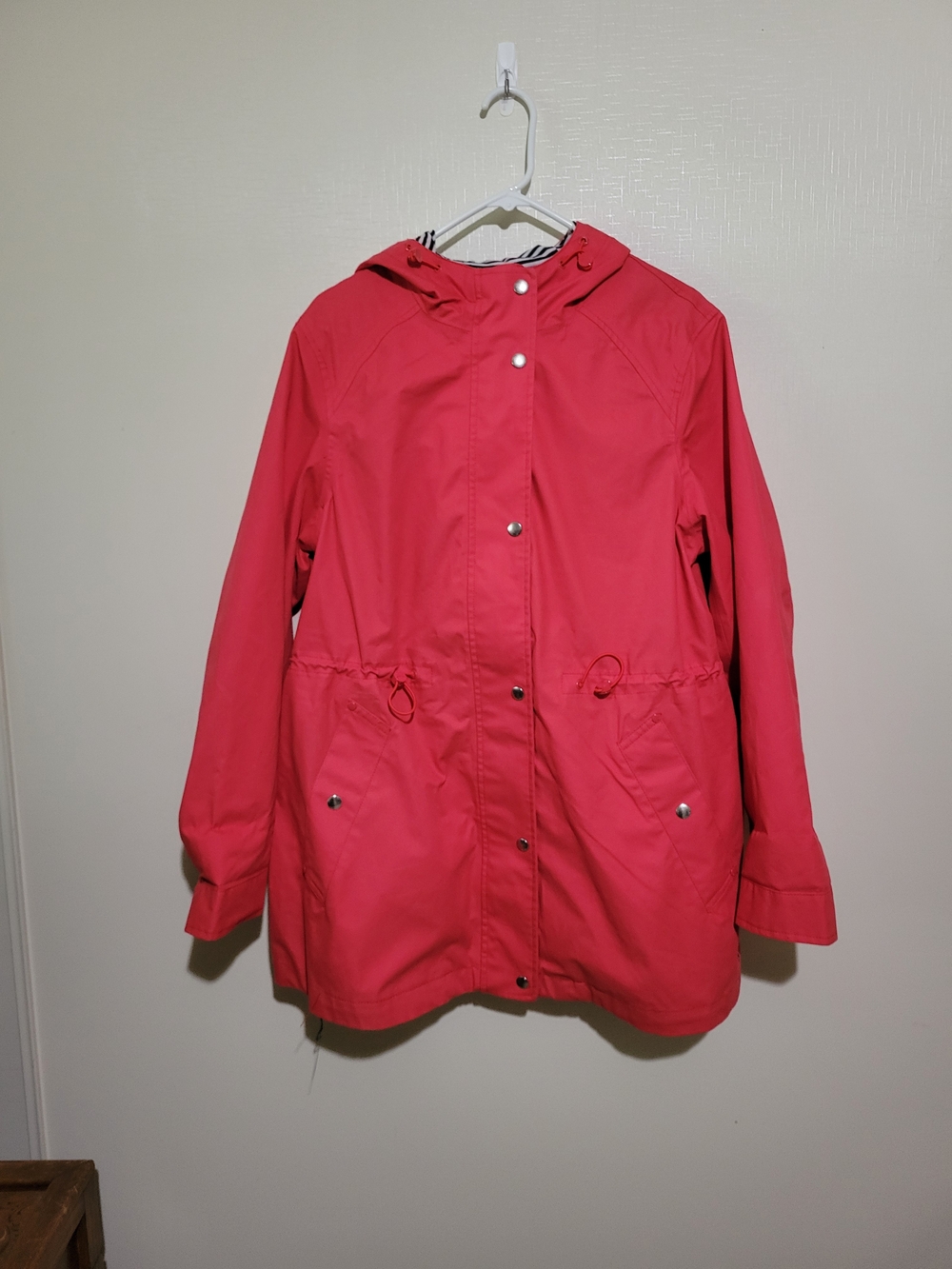 Joules Coral Hooded Trench Coat